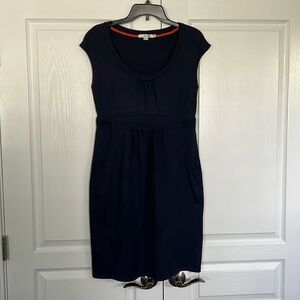 Navy Blue Dress with Pockets